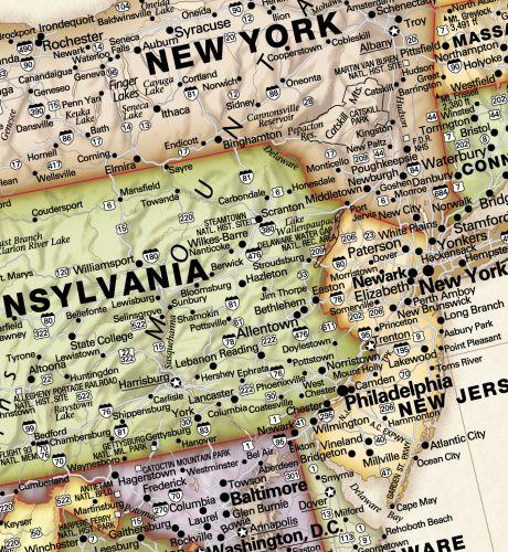 USA Legacy Wall Map by Globe Turner