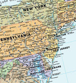 USA Classic Wall Map by Globe Turner