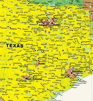 USA Contemporary Wall Map by Globe Turner