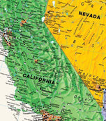 USA Contemporary Wall Map by Globe Turner