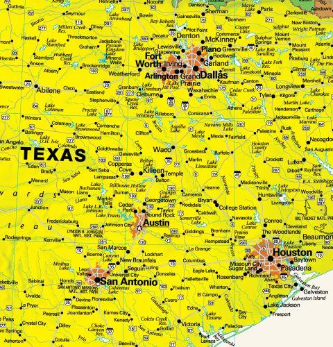 USA Contemporary Wall Map with Flags by Globe Turner