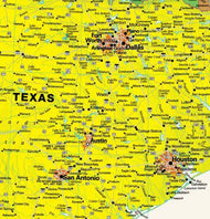 USA Contemporary Wall Map with Flags by Globe Turner