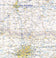 South-Central US Wall Map by Topographic Maps