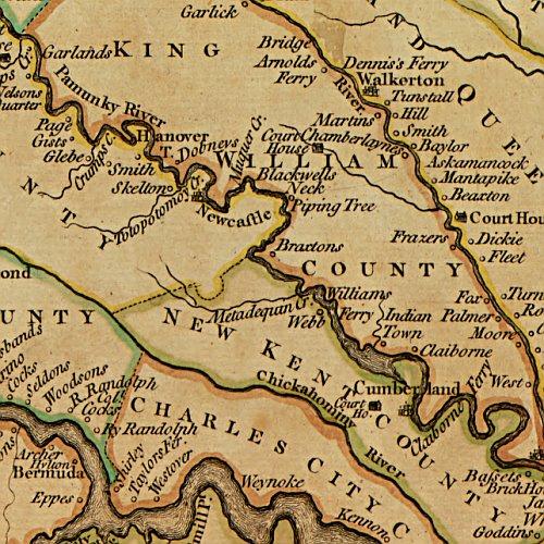 A new and accurate map of Virginia...1770 by John Henry