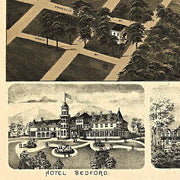 Perspective map of Bedford City, Virginia, by H. Wellge, 1891