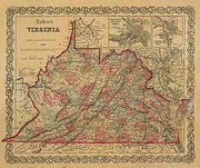 Colton's Virginia, 1862