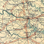 Map of the state of Virginia, 1863
