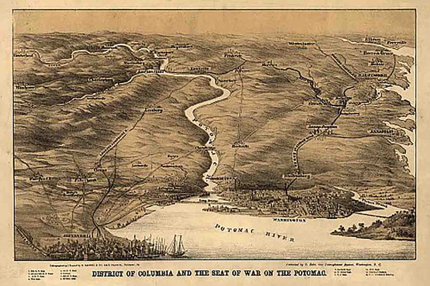 District of Columbia and the Seat of War on the Potomac, 186-?