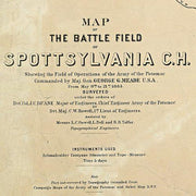 Map of the battle field of Spottsylvania