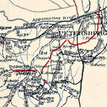 Map showing the operations of the Army of the Potomac under command of Maj. Gen. George G. Meade from March 29th to April 9th 1865