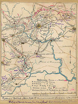 Plan of 2nd battle of Bull Run Shewing movements of troops from 27 Aug. to Sept. 1 by Robert Knox Sneden