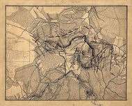 Map of the battle of Chancellorsville, Sunday, May 3rd
