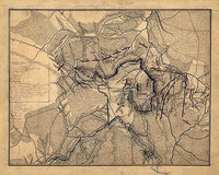 Map of the battle of Chancellorsville, Sunday, May 3rd