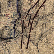 Map of the battle of Chancellorsville, Sunday, May 3rd