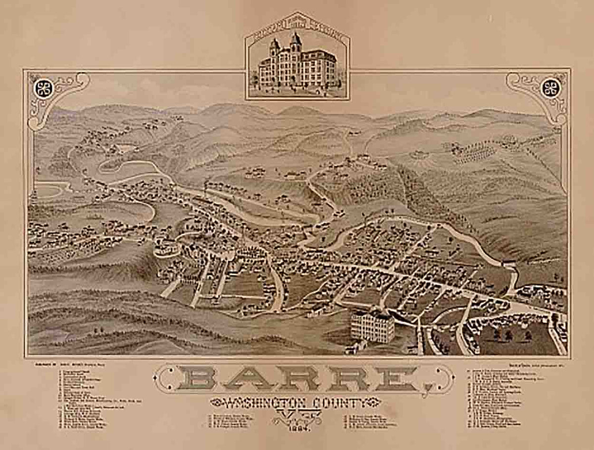 Barre, Vermont by Beck & Pauli, 1884