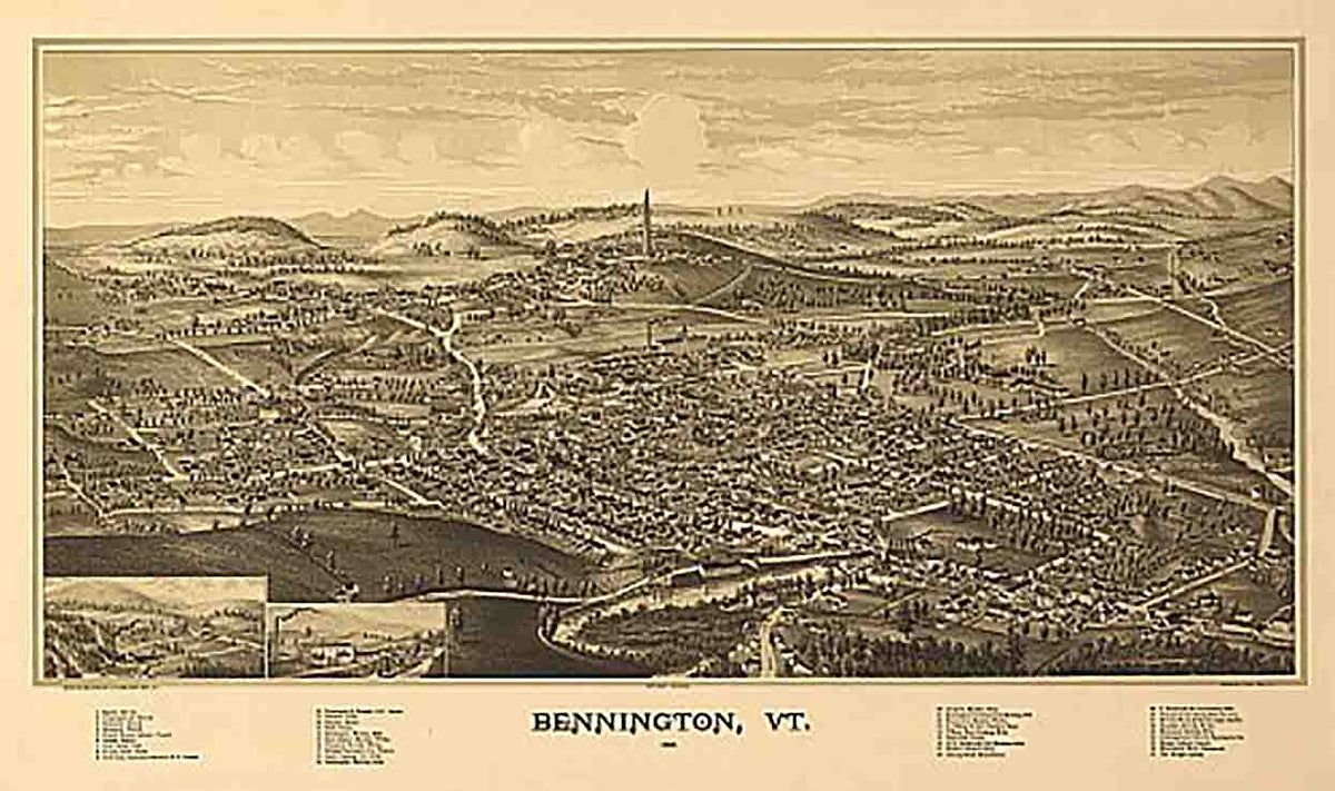 Bennington, Vermont by L. R. Burleigh, 1887