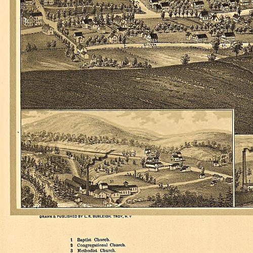 Bennington, Vermont by L. R. Burleigh, 1887