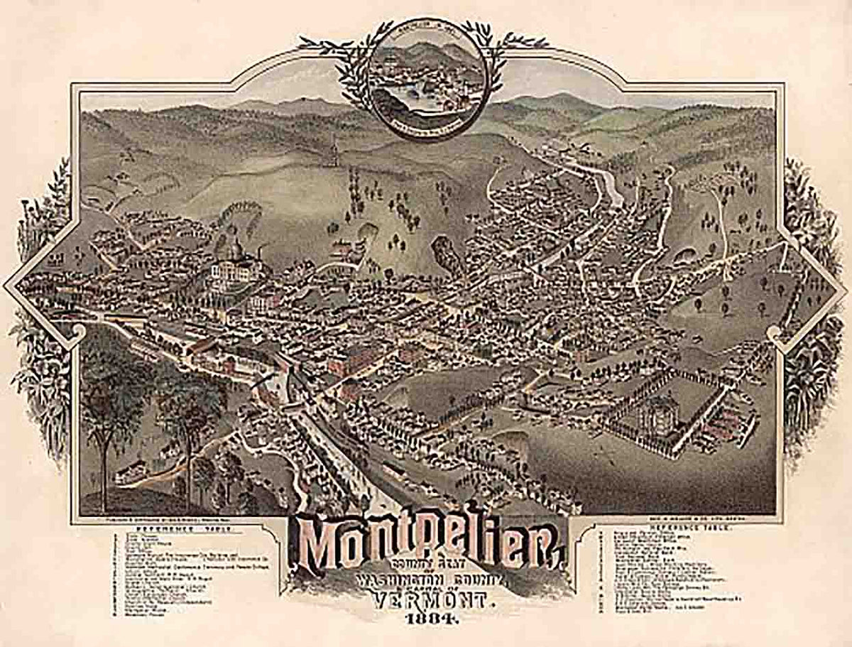 Montpelier, Vermont by A.F. Poole, 1884
