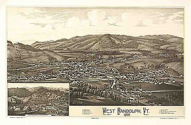 West Randolph, Vermont by R. L. Burleigh, 1886