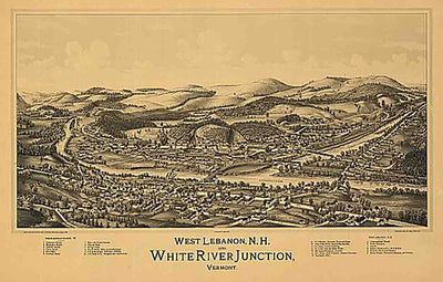 West Lebanon, NH, and White River Junction, Vermont by Georoge E. Norris, 1889