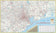Roadways of Southeast Texas Wall Map with Zip Codes by Key Maps Inc.