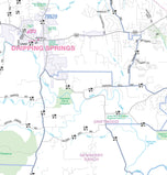 Austin Regional Area Major Arterial Wall Map