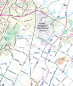Austin Regional Area Major Arterial Wall Map