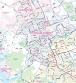 Austin Regional Area Major Arterial Wall Map