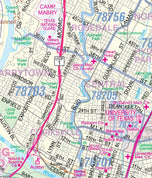 Austin Regional Area Major Arterial Wall Map