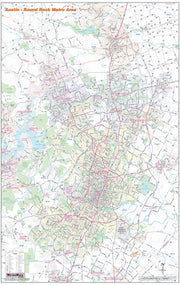 Austin Metro Area Major Arterial Wall Map