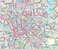 Dallas County Major Arterial Wall Map