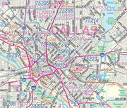 Dallas County Major Arterial Wall Map by MetroMaps