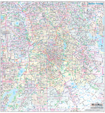 Dallas County Major Arterial Wall Map