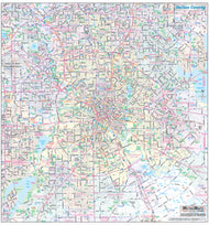 Dallas County Major Arterial Wall Map