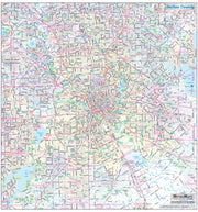 Dallas County Major Arterial Wall Map