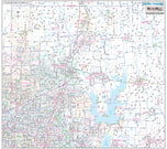Collin County Major Arterial Wall Map