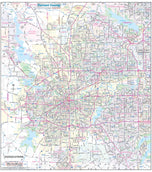 Tarrant County Major Arterial Wall Map