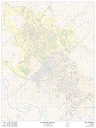 Bryan/College Station Wall Map by Map Sherpa