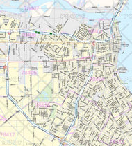 Corpus Christi Wall Map by Map Sherpa