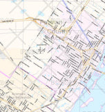 Corpus Christi Wall Map by Map Sherpa