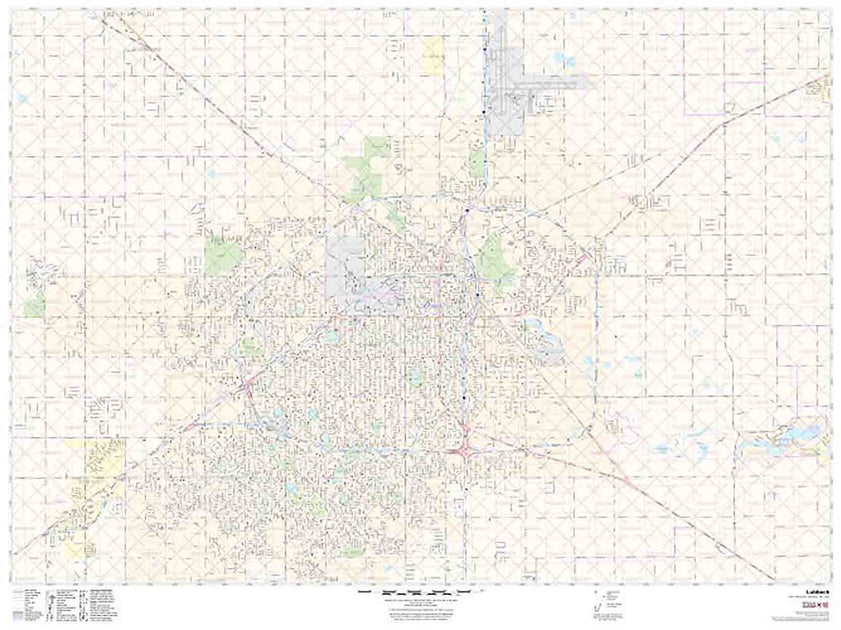 Lubbock Wall Maps – Texas Map Store