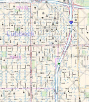 Lubbock Wall Map by Map Sherpa