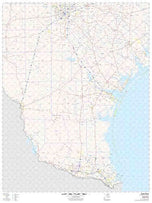 South Texas Wall Map by Map Sherpa
