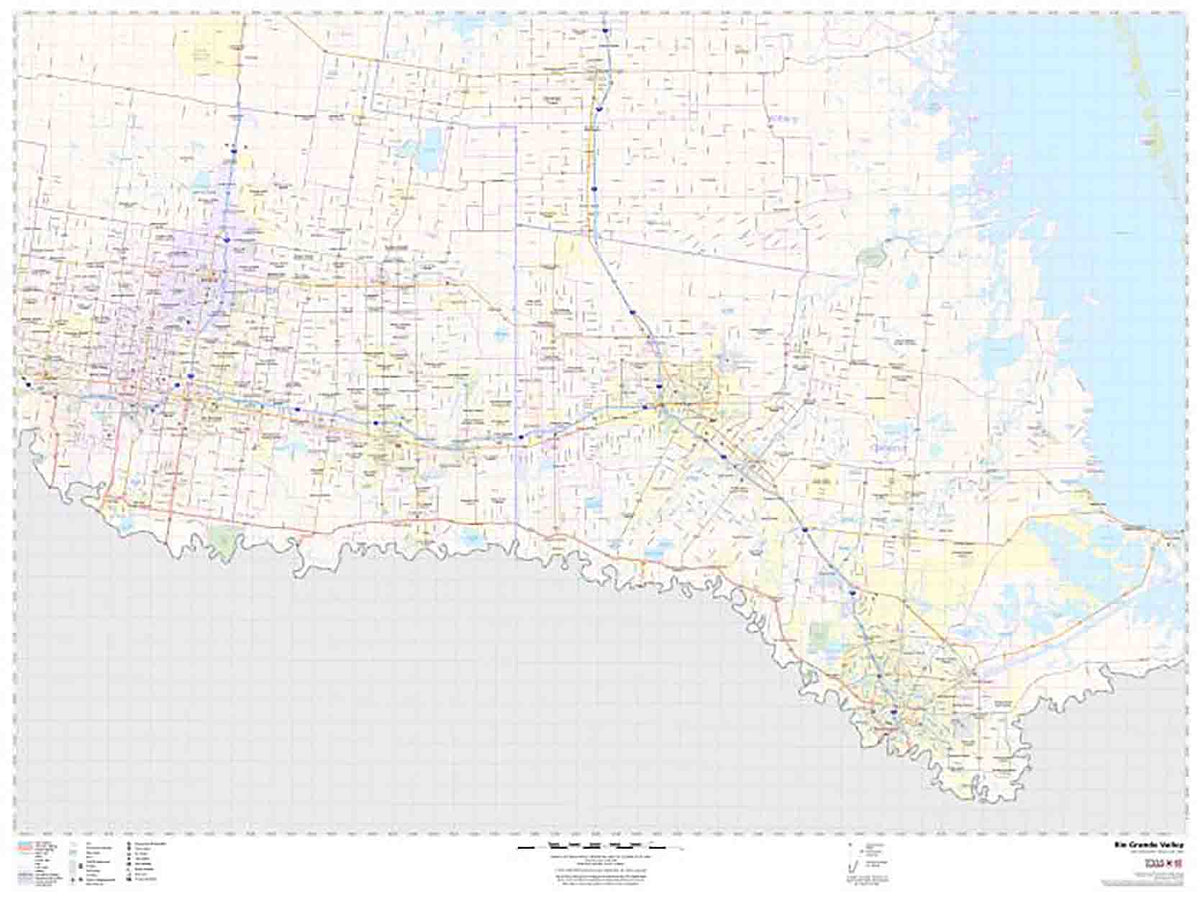 Rio Grande Valley Wall Map by Map Sherpa