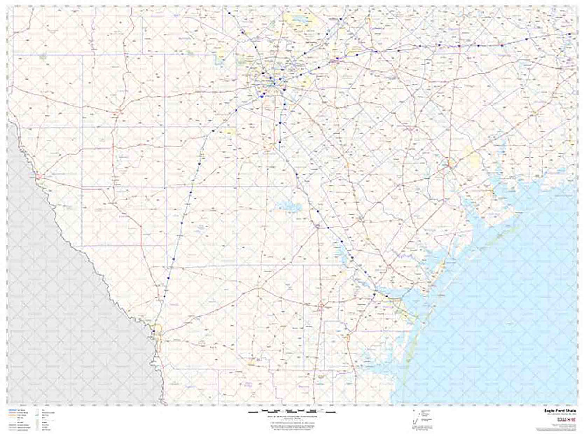 Eagle Ford Shale Wall Map