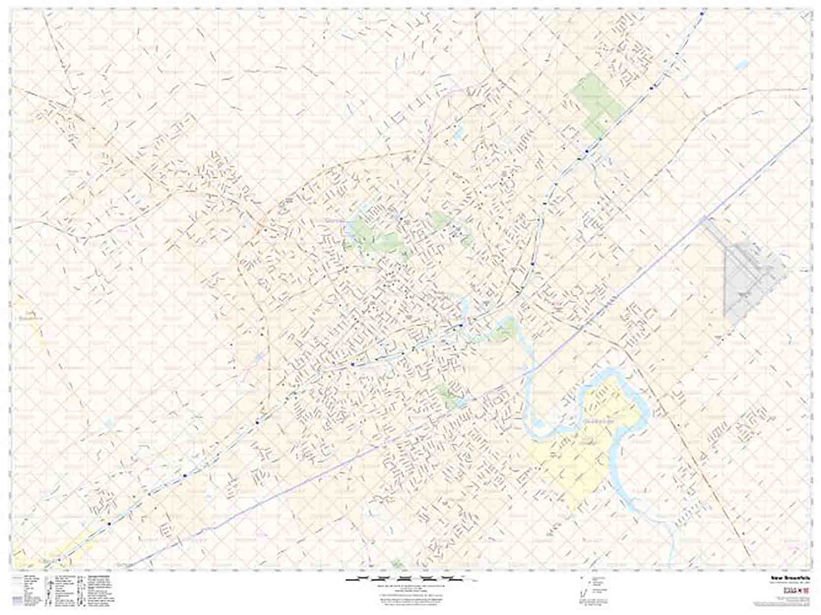 New Braunfels Wall Map by Map Sherpa