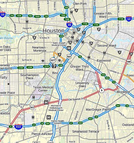 Cd Map Houston Houston Regional Area Wall Map by Map Sherpa – Texas Map Store