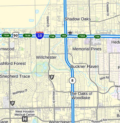 Houston Regional Wall Map by Map Sherpa
