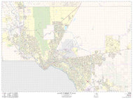 El Paso Wall Map by Map Sherpa