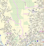 El Paso Wall Map by Map Sherpa